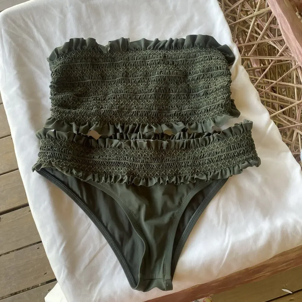 Tory Burch Sz S Costa Top & Sz XS Hipster Bottom green